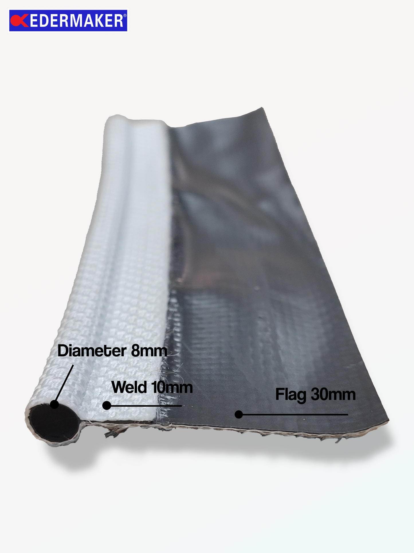 GS(8)-10-30 - 8mm Single Flag, 30mm Flag, 200m Length